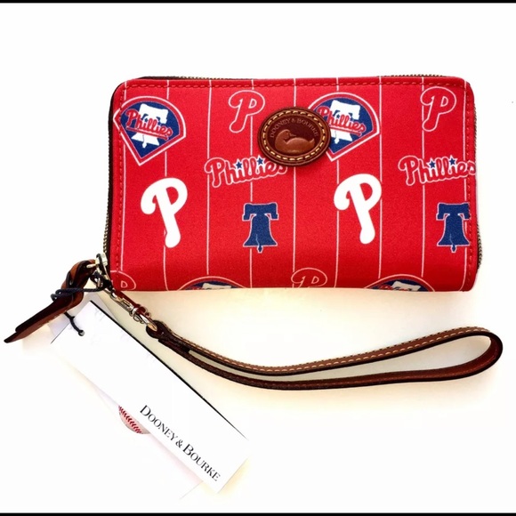 Dooney & Bourke Handbags - Dooney & Bourke MLB Phillies Zip Around Wristlet